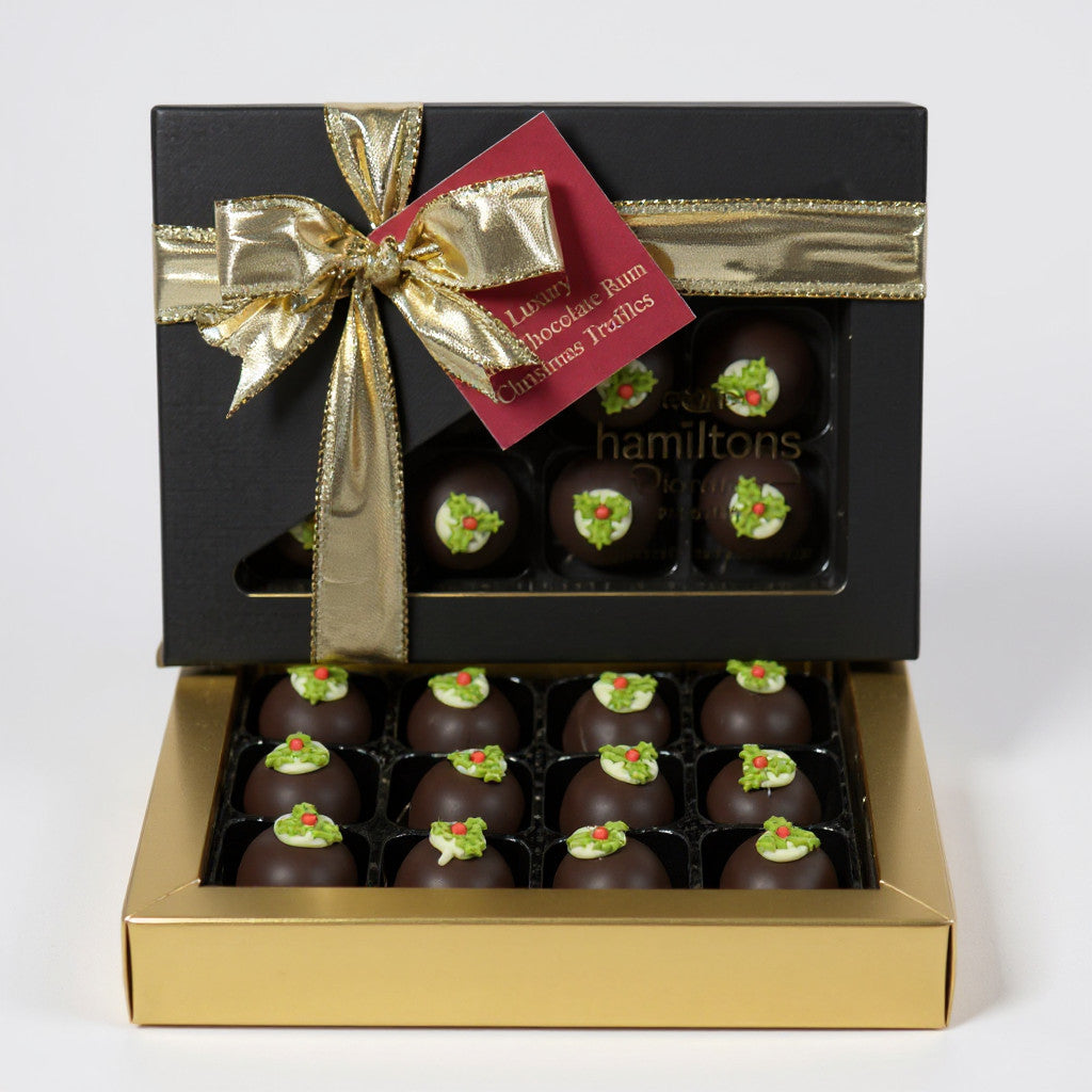 Chocolate Rum Truffle Christmas Puddings