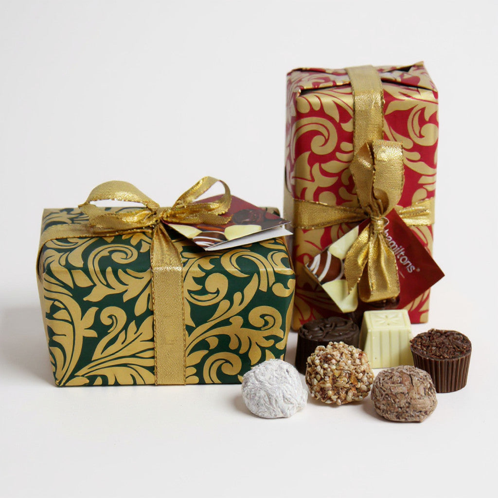 Christmas Ballotin Containing 12 Handmade Chocolates