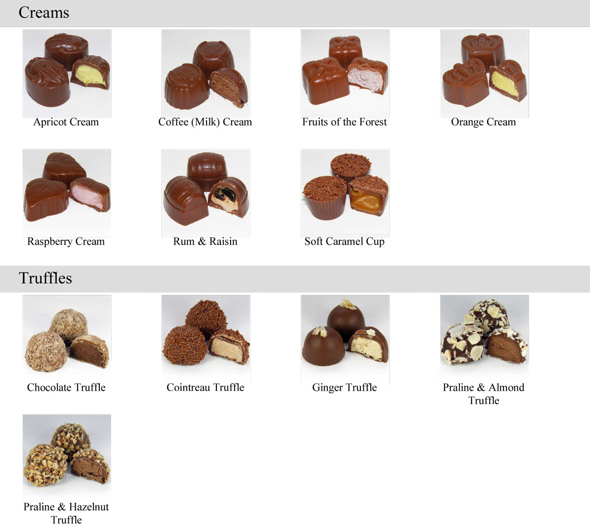 Milk Chocolate Selection 24 Handmade Milk Chocolates