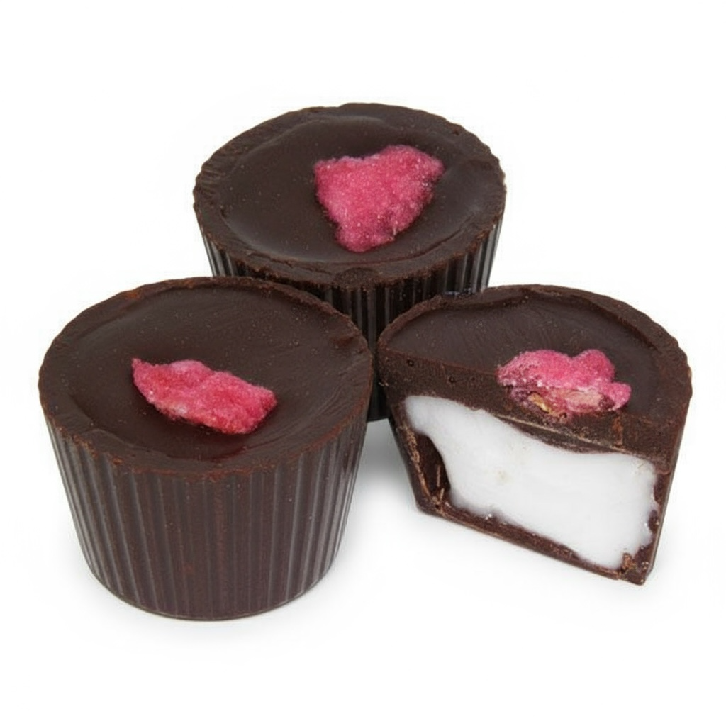 Dark Chocolate Rose Creams