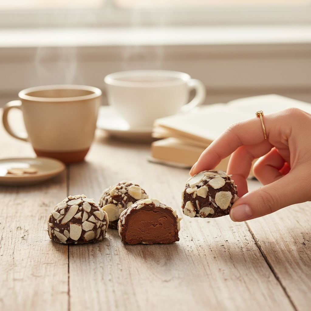 Milk Chocolate Praline and Almond Truffle
