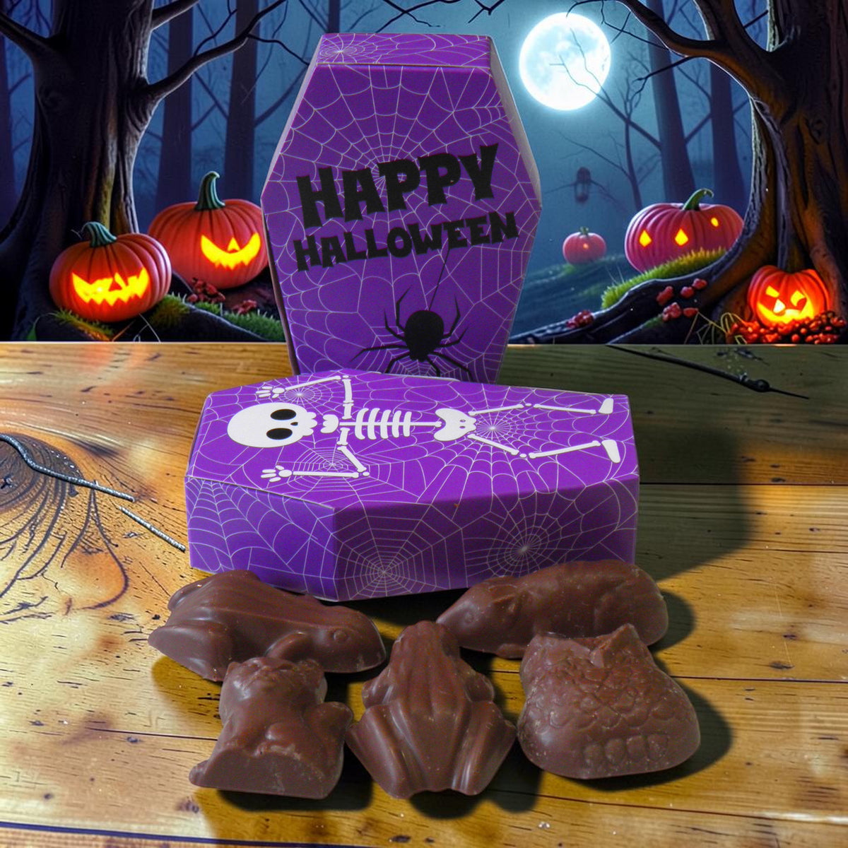 Halloween Purple Coffin Treat Box