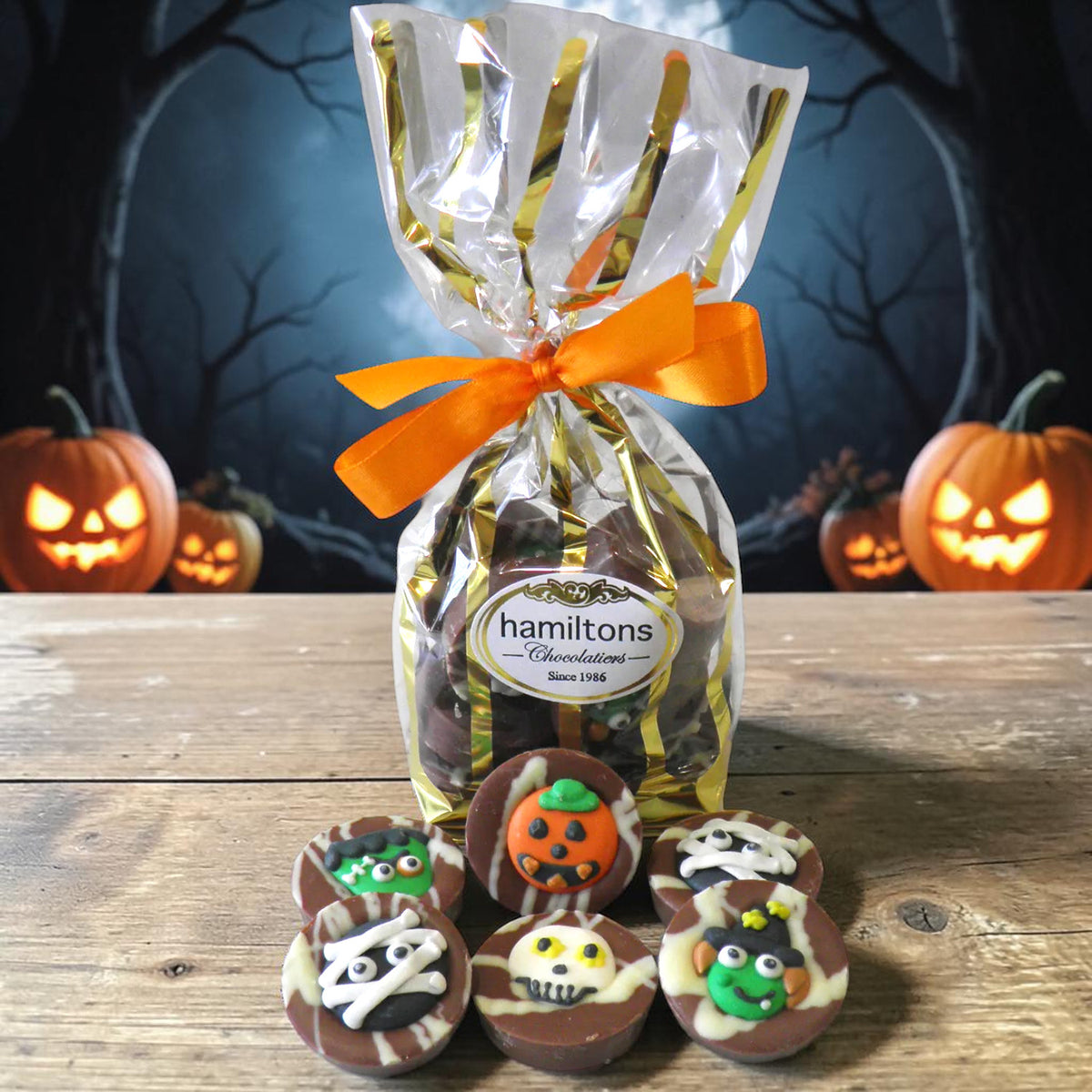 Milk Chocolate Halloween Discs