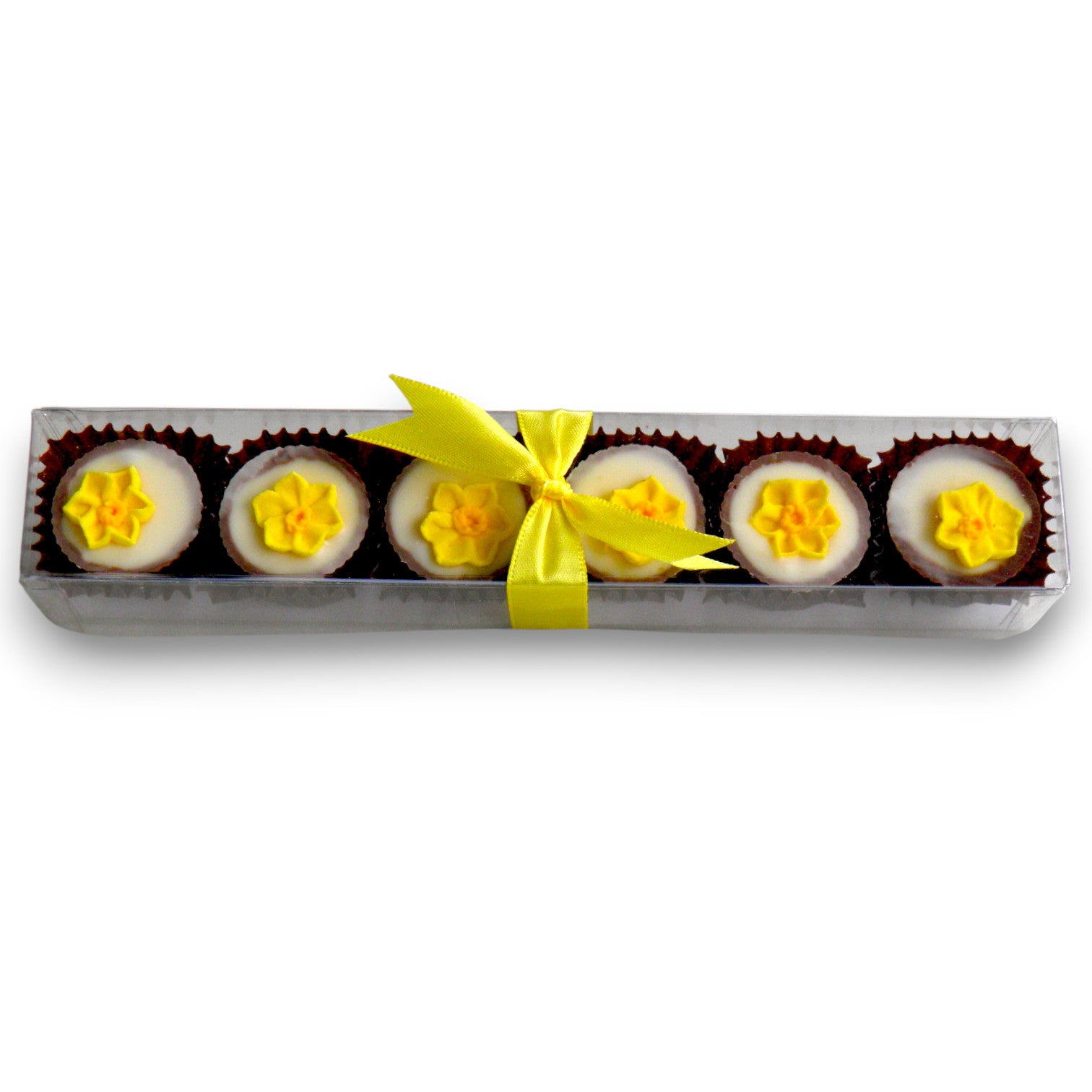 6 Luxury Easter Daffodil Milk Chocolate Lemon cups