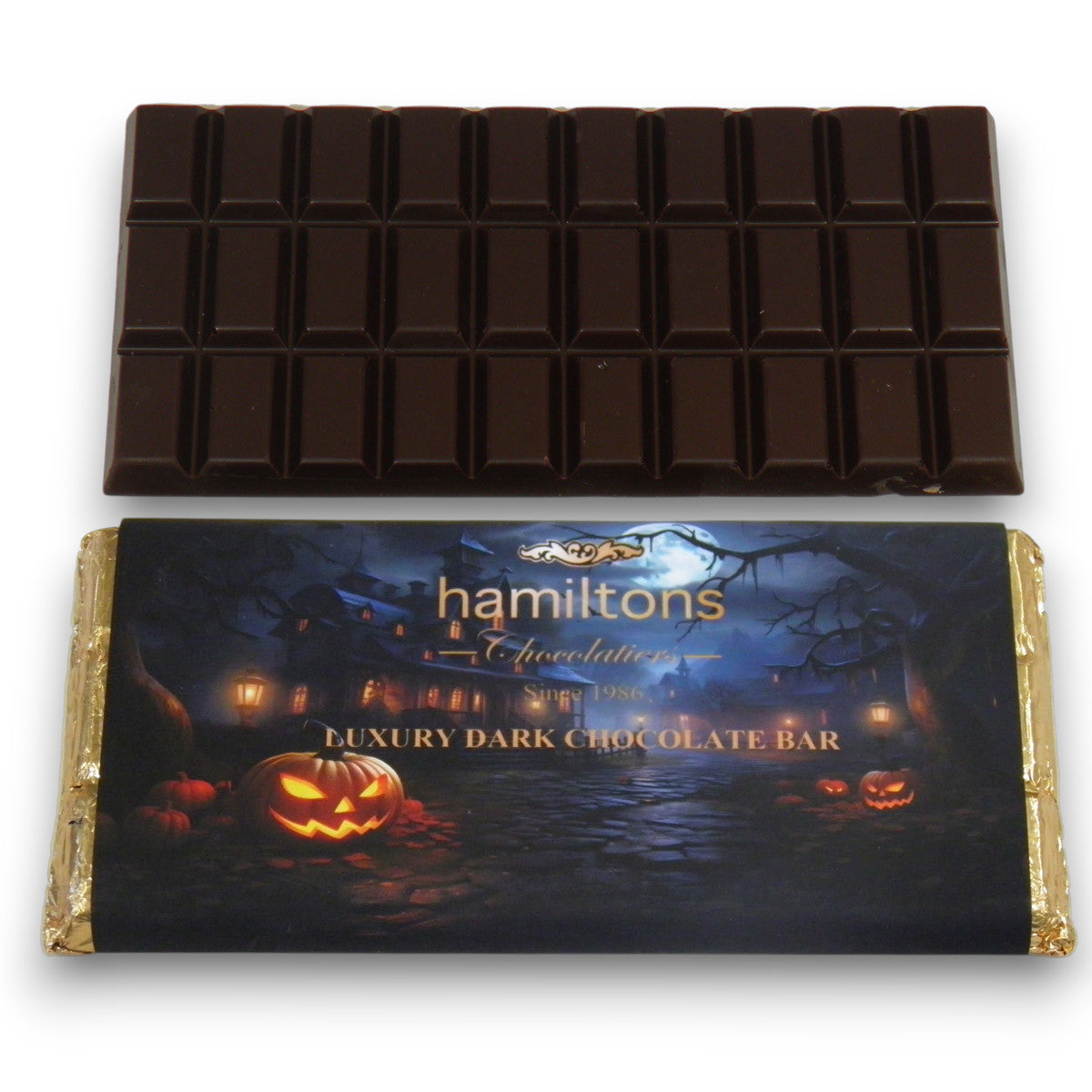 Dark Chocolate Bar Halloween