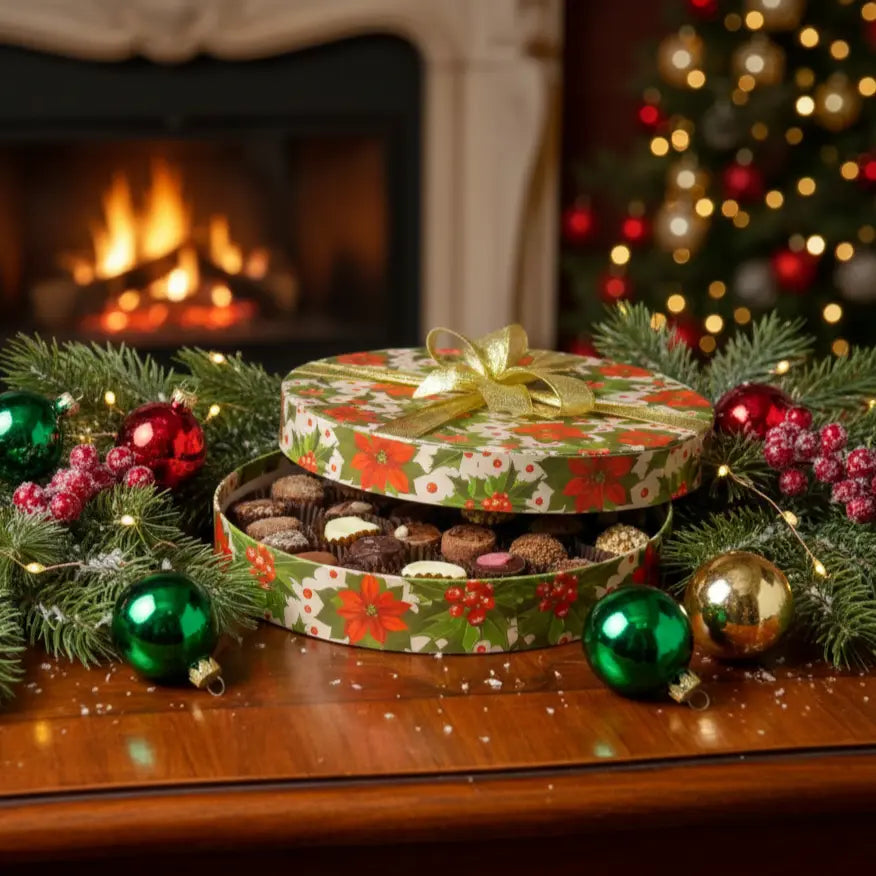 Premium Christmas Round Box Medium