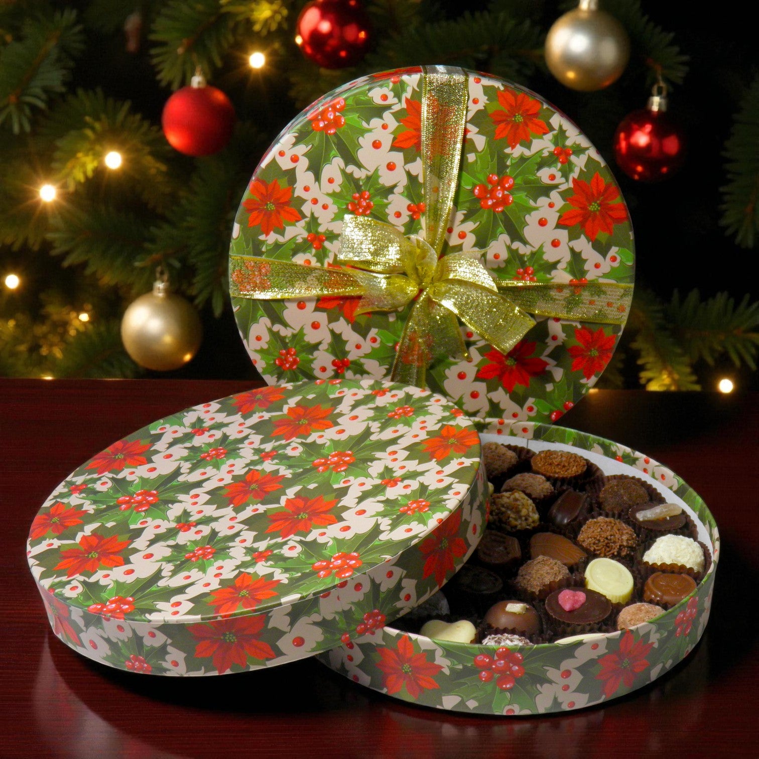 Premium Christmas Round Box Medium