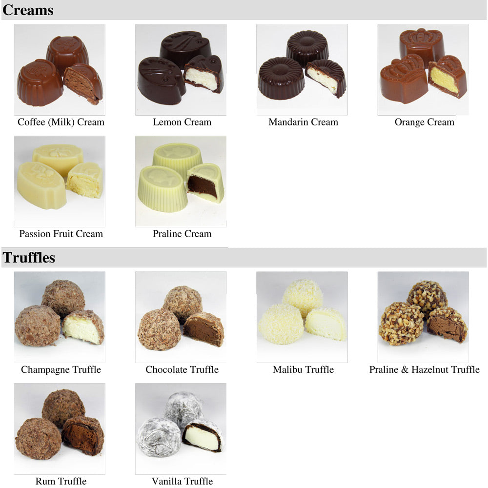 Luxury Ivory Ballotin Chocolate Box 12 Handmade Chocolates