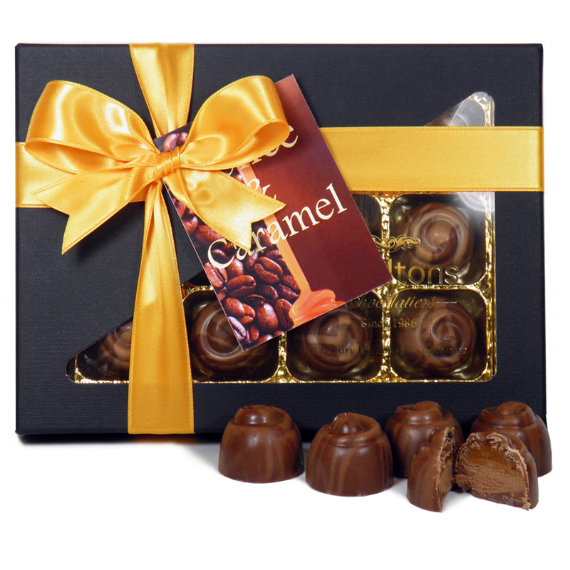 Milk Chocolate Coffee & Caramel Creams 12 Chocolate Gift Box
