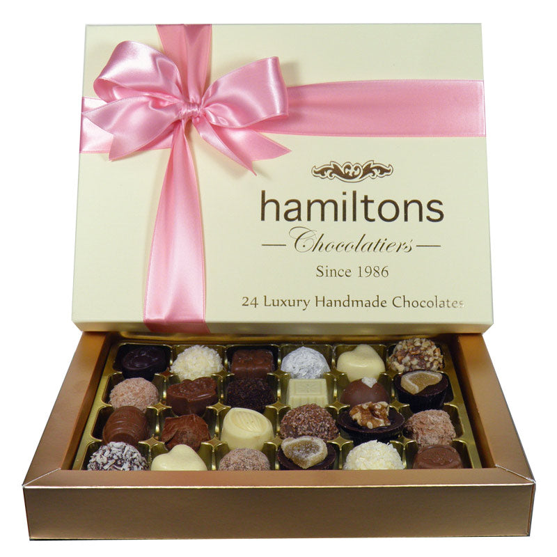 Mothers Day Premium Luxury Chocolate Box 24 Handmade Chocolates
