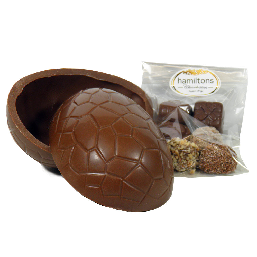 Small Milk Easter Egg Filled With An Assortment Of Milk Chocolates