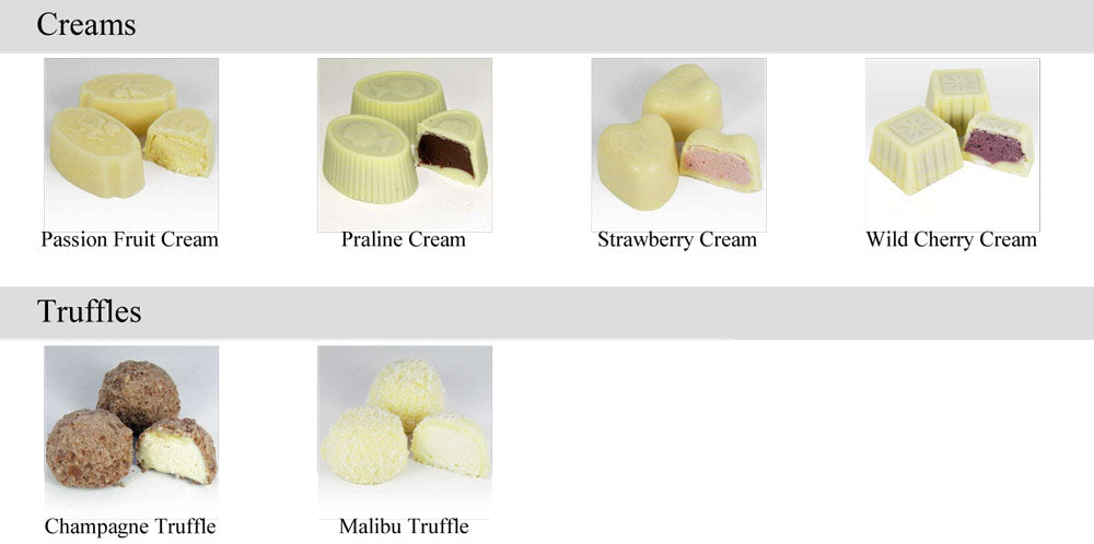 6" Whole White Easter Egg Filled With 6 Assorted White Chocolates
