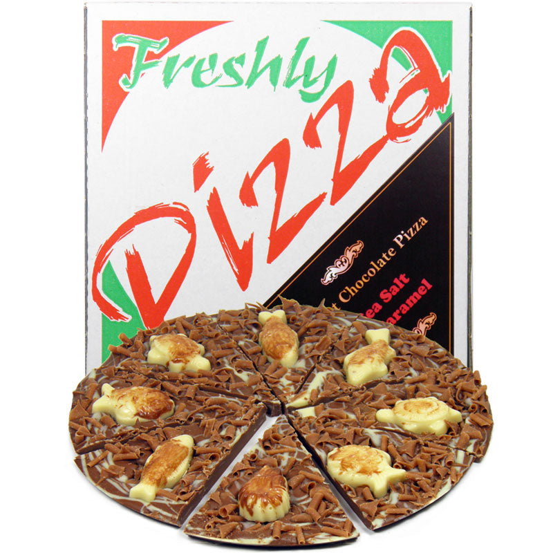 7" Caramel & Sea Salt Chocolate Pizza