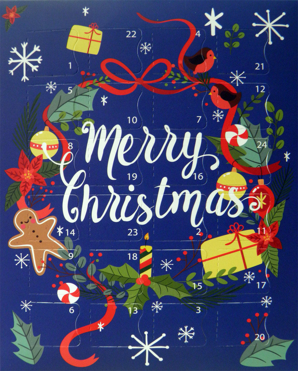 Luxury chocolate advent calendar Merry Christmas