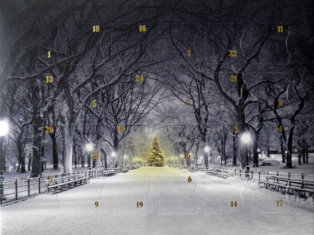 Luxury chocolate advent calendar Christmas winter