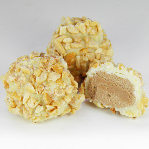 White Chocolate Peanut and Caramel Truffle