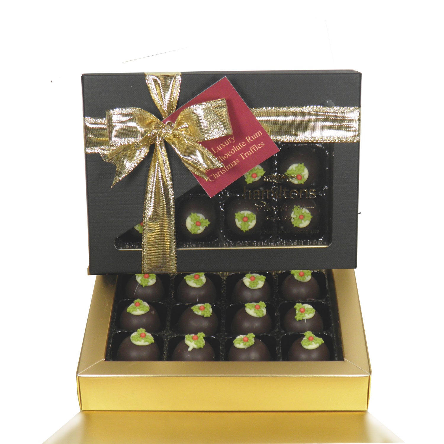 Chocolate Rum Truffle Christmas Puddings