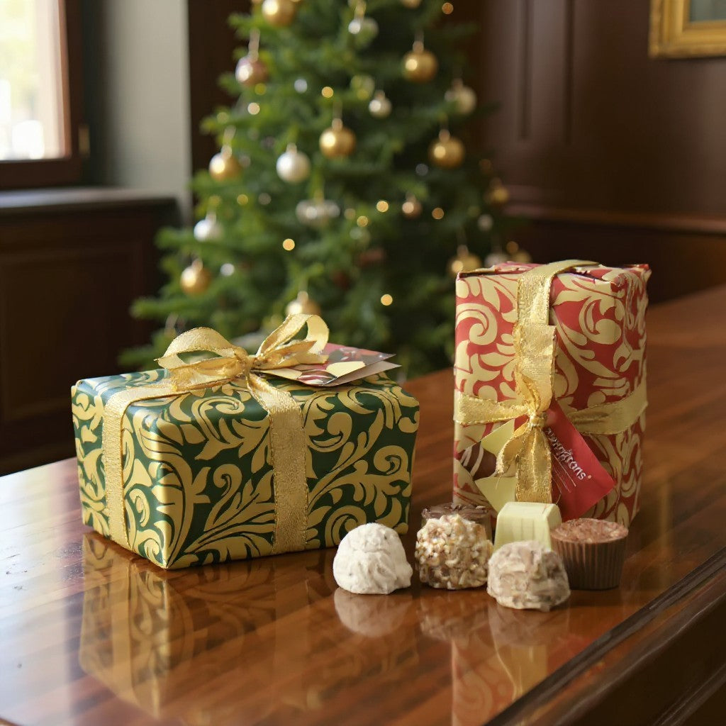 Christmas Ballotin Containing 12 Handmade Chocolates