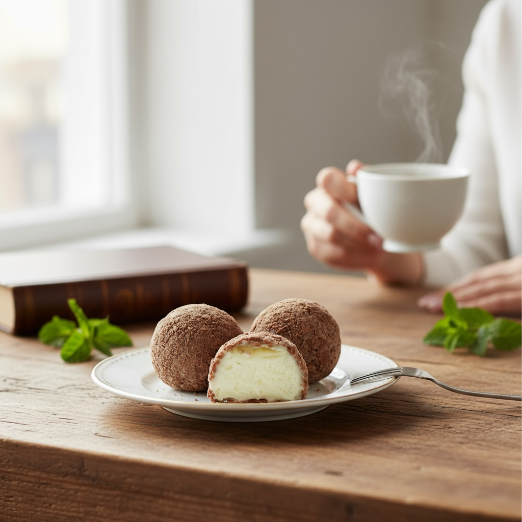 White Chocolate Champagne Truffle