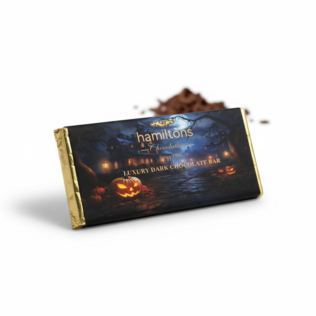 Dark Chocolate Bar Halloween