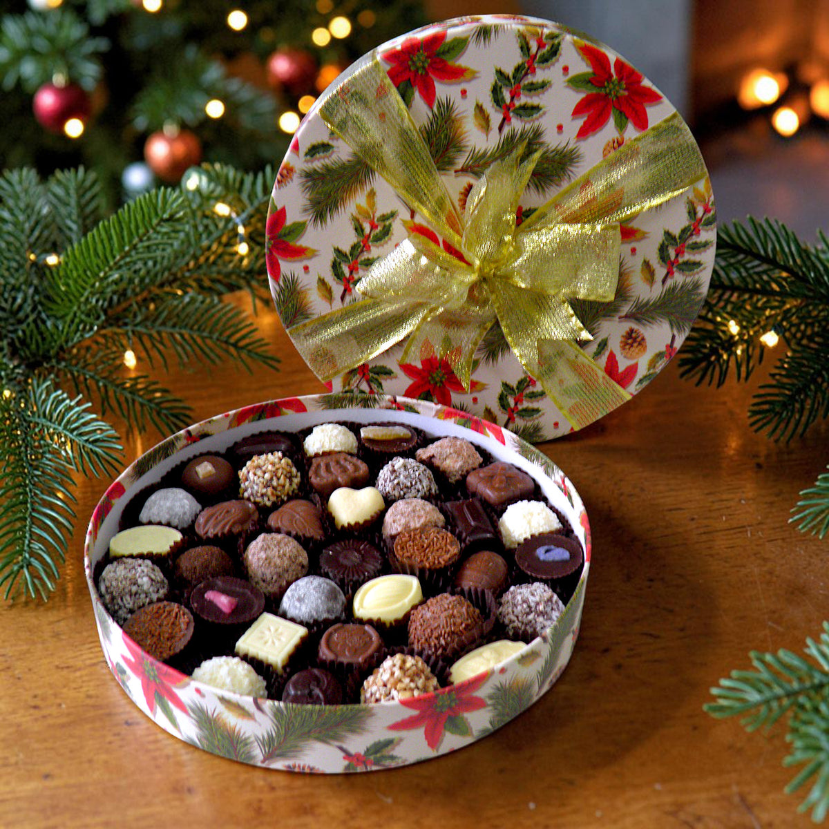 Premium Christmas Round Box Medium