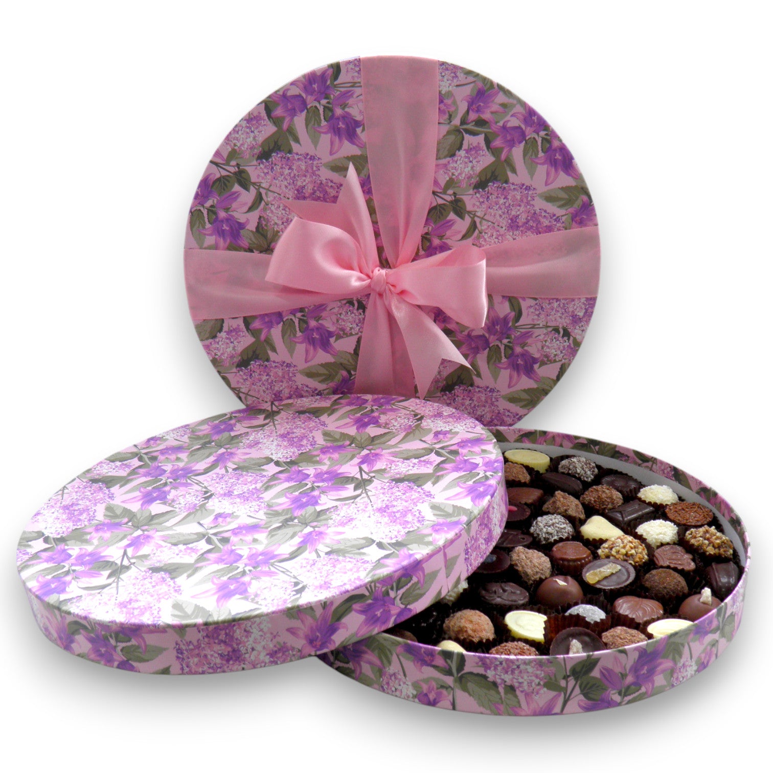 Premium Lilac Round Box Large
