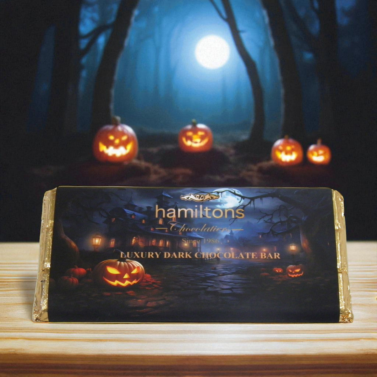 Dark Chocolate Bar Halloween