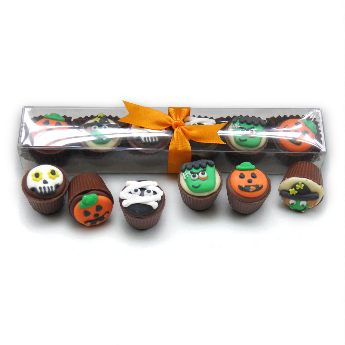 6 Halloween Milk Chocolate Truffle Cups