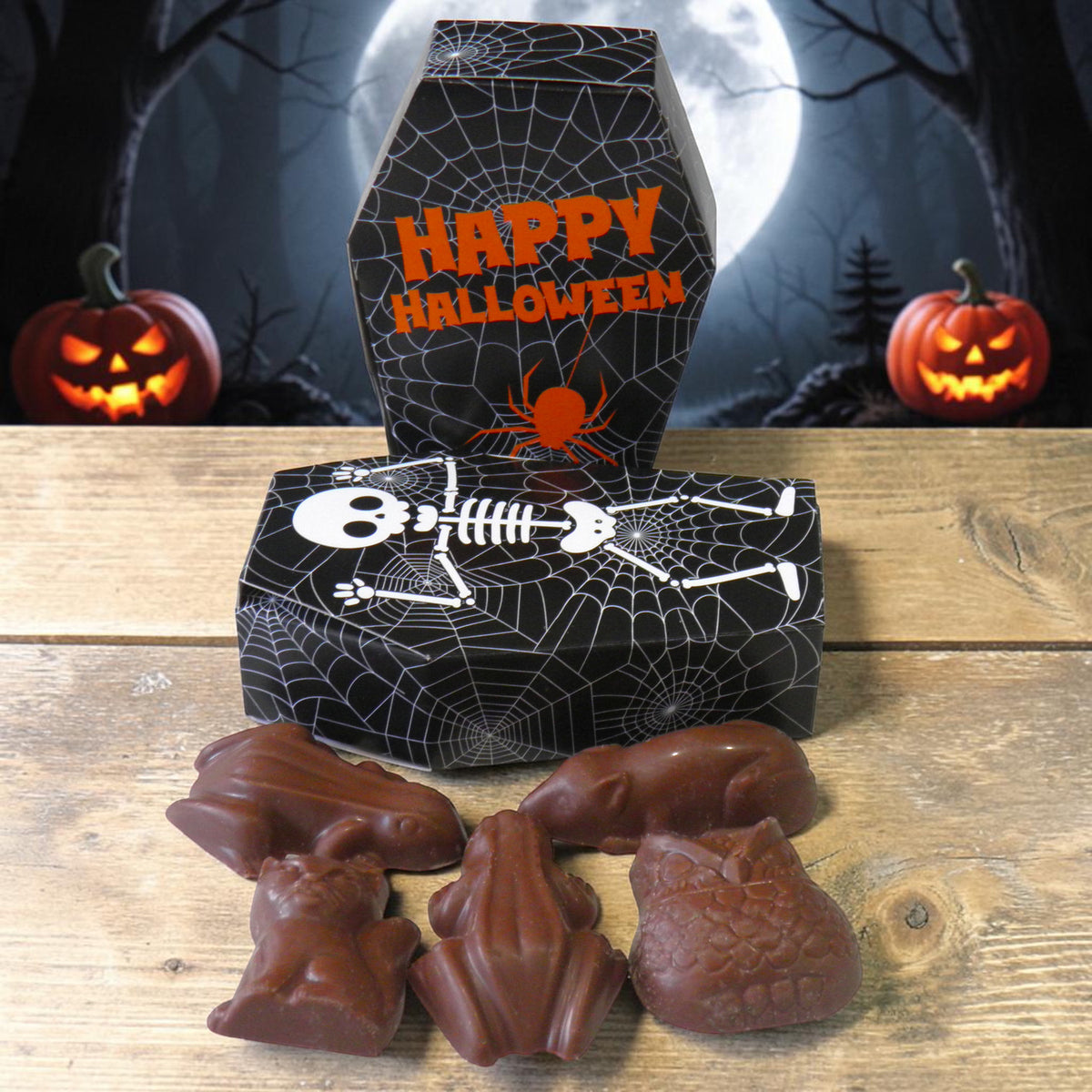 Halloween Black Coffin Treat Box