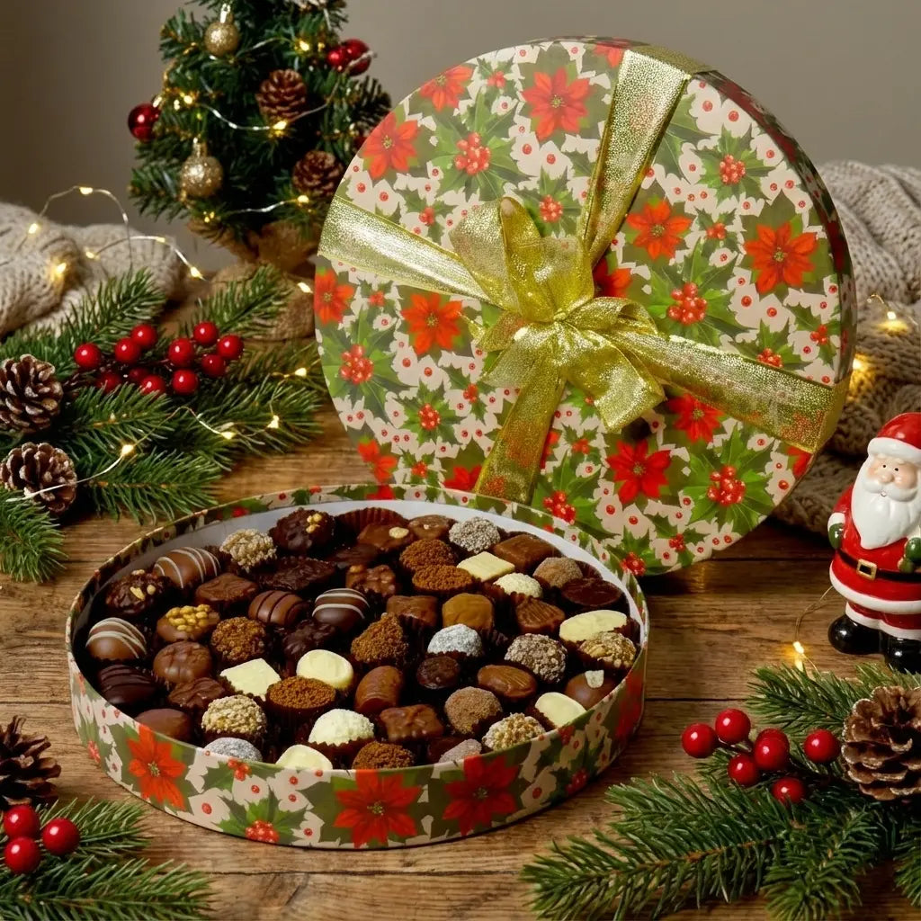 Premium Christmas Round Box Large