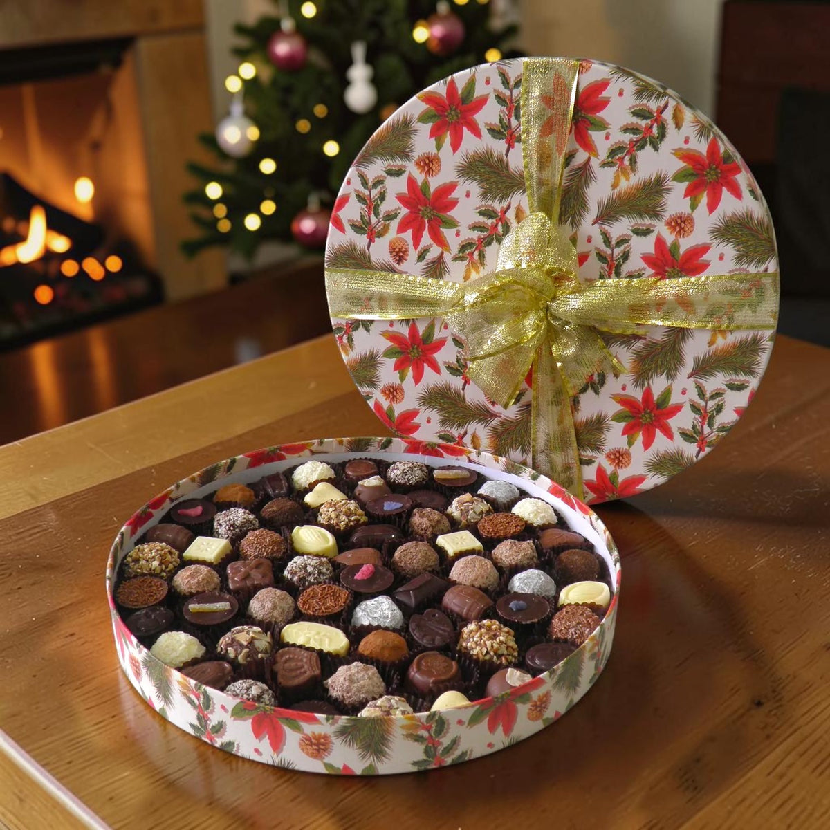 Premium Christmas Round Box Large