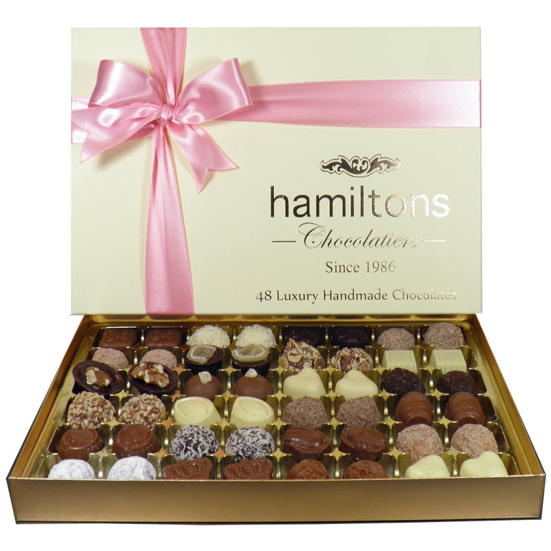 Mothers Day Premium Luxury Chocolate Box 48 Handmade Chocolates