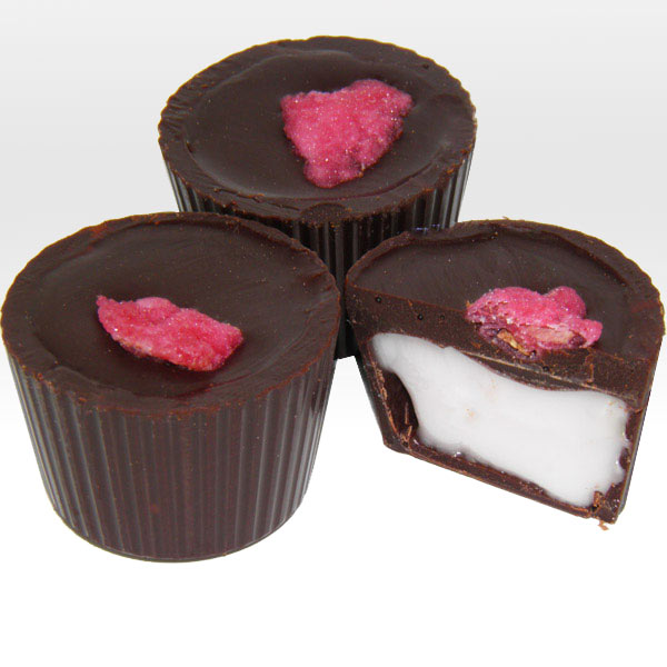 Dark Chocolate Rose Creams