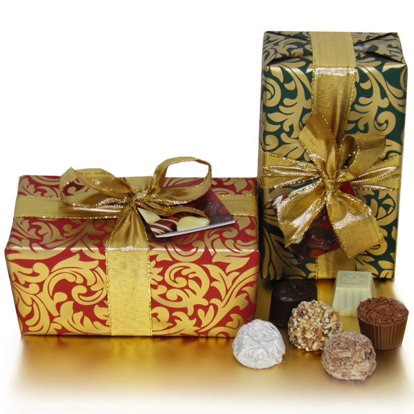 Christmas Ballotin Containing 16 Handmade Chocolates
